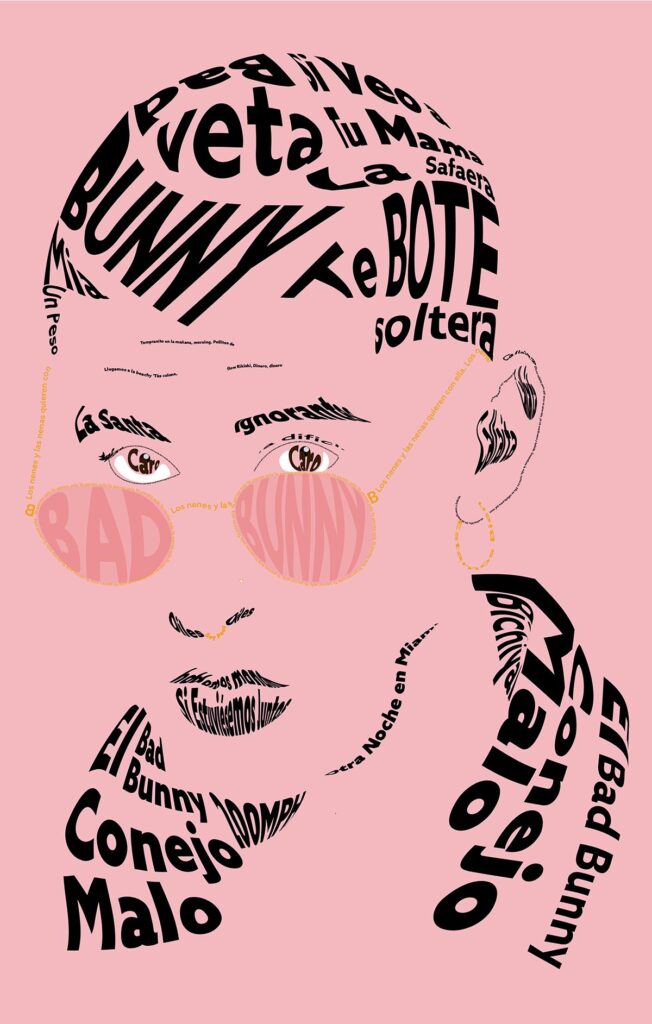 El Conejo Malo Type Portrait