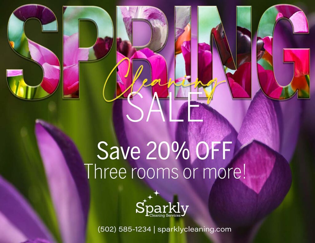 Print ad with purple flowers
