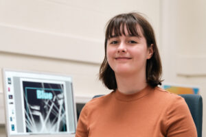 Christina Skipworth in Lab