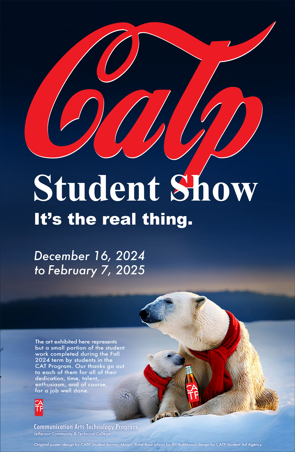 Student Show poster for Fall 2024