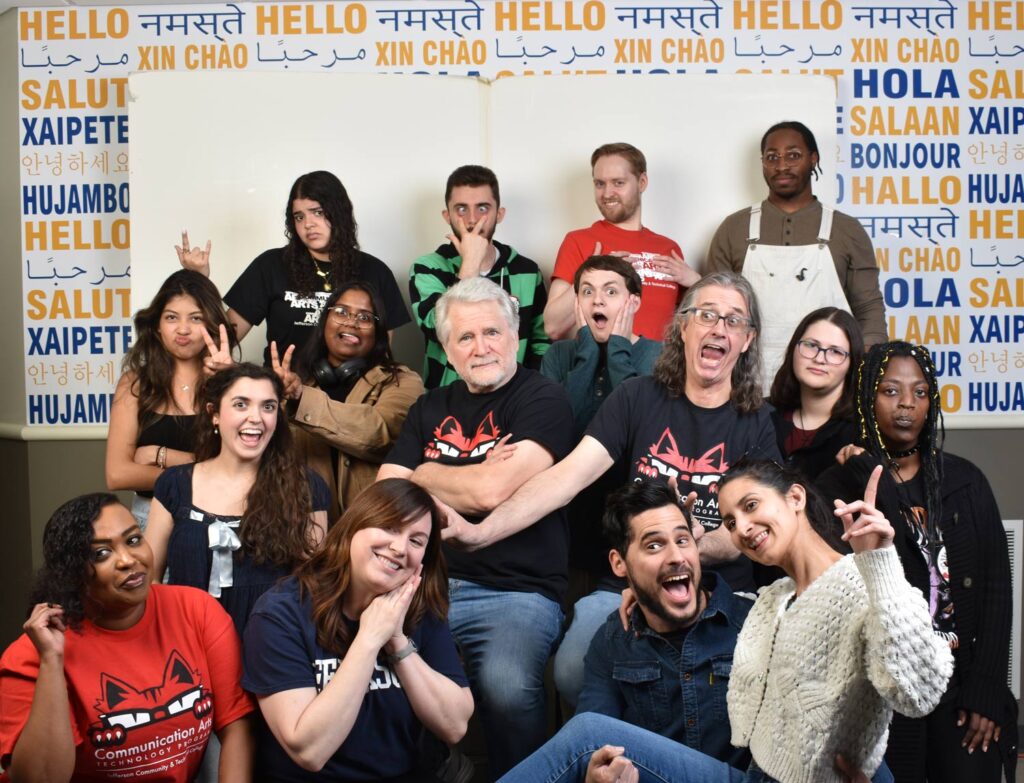 Volunteers for the Unity Arts Fest photoshoot