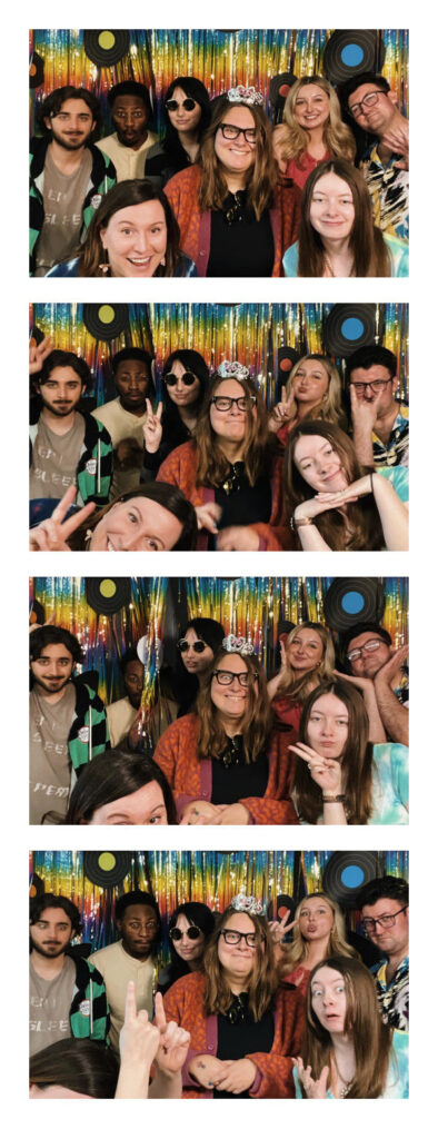 Webpage Design class at the party