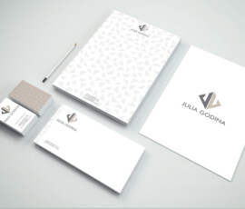 Stationery Package,
Julia Godina,
Advertising Design IV, GOLD CATTY AWARD Julia Godina Stationery