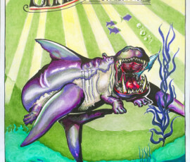 Shark-Hippo, Genetic Mutation, Illustration for Advertising, Myan Mai Shark-Hippo, Genetic Mutation