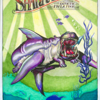 Shark-Hippo, Genetic Mutation, Illustration for Advertising, Myan Mai Shark-Hippo, Genetic Mutation